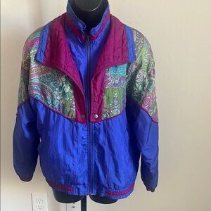 Lavon Vintage Colorful Windbreaker Jacket. Preloved